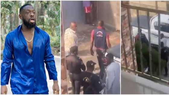 Timaya arrested for allegedly hitting lady with his car and zooming off, police take him away in viral video