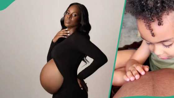 "Don't hurt her": Caring little boy warns unborn sibling not to stress his pregnant mum in video