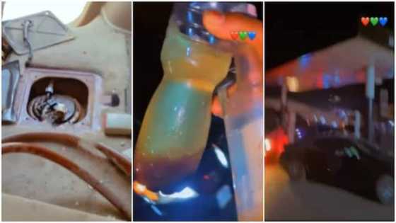 Ba ku isa ba: Mai mota ya haukacewa gidan mai yayin da aka sayar masu ruwa da sunan mai