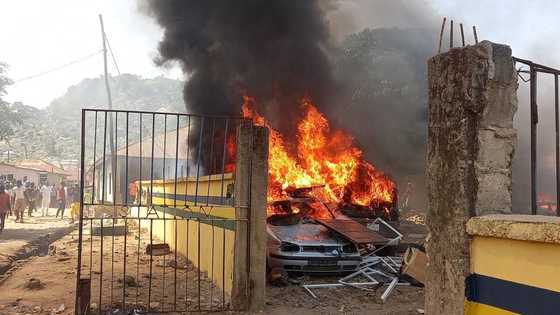 Insecurity: Angry youths set police station ablaze in Niger state