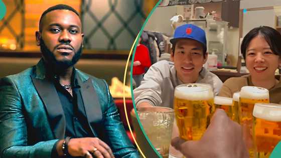 Actor Deyemi Okanlawon communicates with Japanese in their language, video thrills people online