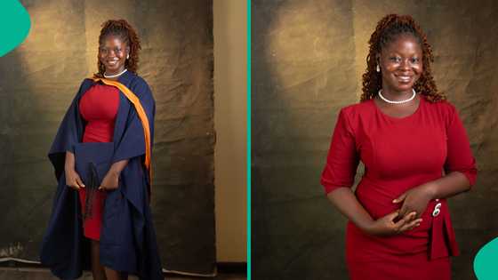 Lady celebrates graduating with second class lower in touching way, her graduation post goes viral