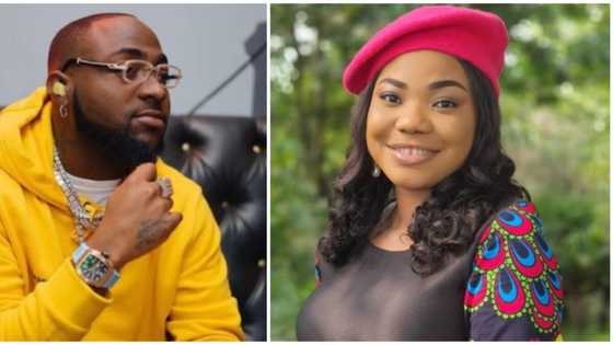 Davido praises God as he listens to gospel singer Mercy Chinwo, Nigerians react
