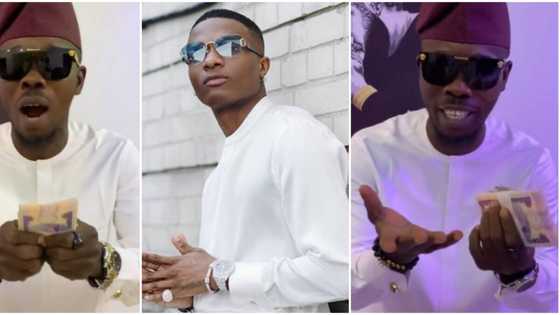 Actor Ijebu celebrates, flaunts cash on social media as Wizkid becomes first person to buy movie ticket