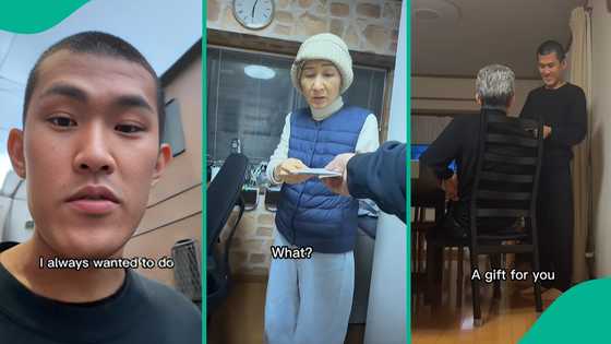 Man living in Japan gives first salary to parents, father refuses to accept it, video goes viral