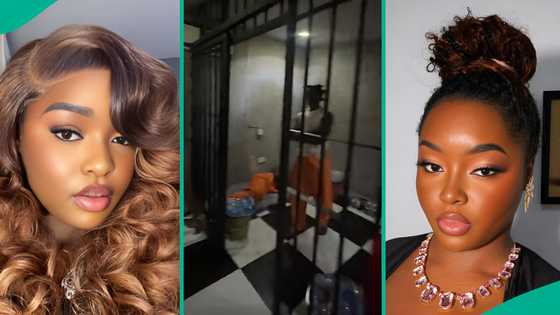 Lady cries out after entering Lagos club only to find a 'prison' inside: "Are we at the right place?"