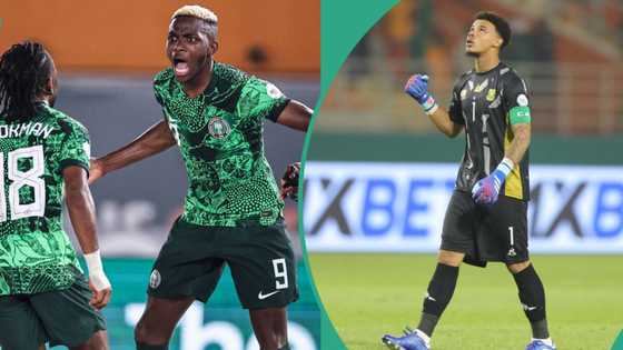 'Za a gwabza': Mai tsare ragar tawagar Afrika ta Kudu ta shirya karawa da Super Eagles a gasar AFCON