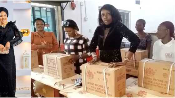 Toyin Abraham Empowers 5 Toyin Titans, Gifts Them 5 Brand New Sewing Machines