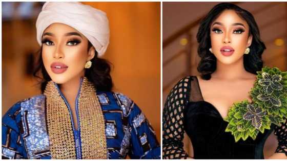 Nollywood star Tonto Dikeh dazzles in 2 new ankara style inspirations