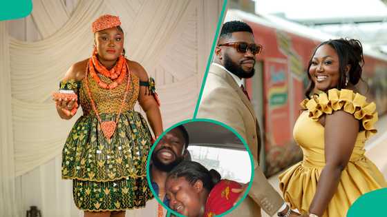 Blessing Obasi breaks down in tears after dropping son off on his first day of school