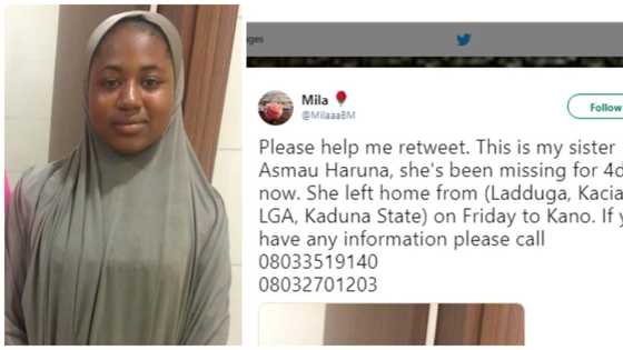 Wata matashiya Asmau Haruna ta bata bayan ta bar gidansu a Kaduna zuwa Kano