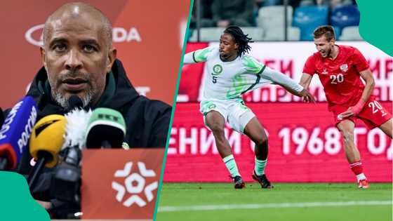 Eric Chelle reacts after Super Eagles’s thrilling 3-3 draw against Russia