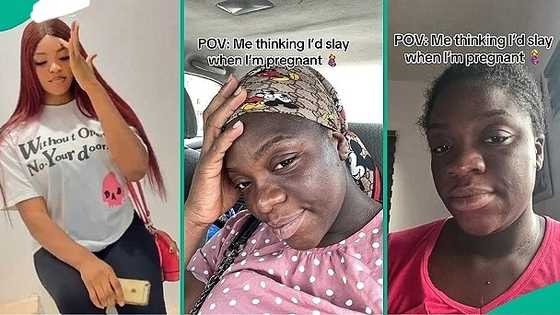 Lady who thought she will slay during pregnancy gets disappointed, posts epic transformation