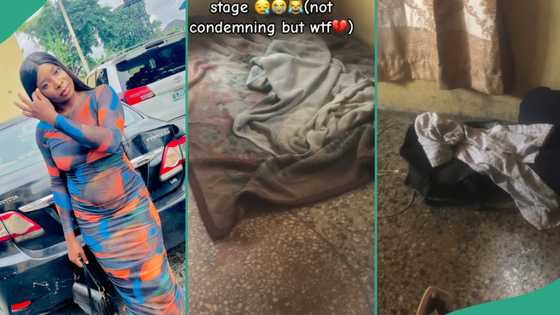 Lady disappointed after seeing where her talking stage lives, video of his scattered room trends