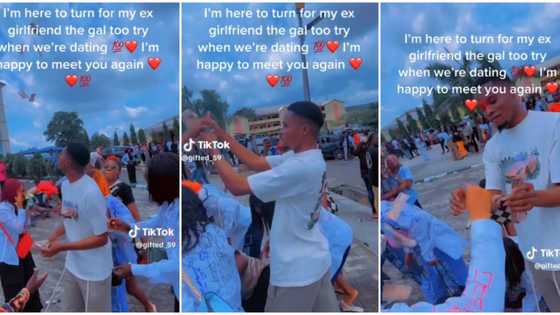 "The gal too try": Nigerian man remembers his ex-girlfriend as she graduates, shows up at school & shocks her