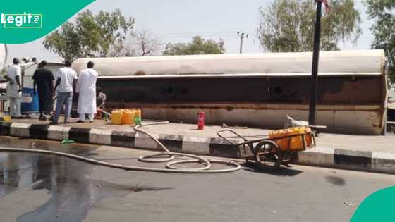 Tashin hankali: Tanka makare da fetur ta tarwatse a tsakiyar gidan mai a Bauchi