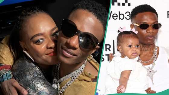 Wizkid's elder sister, Yetunde, spotted with singer's daughter Morayo, fans drool: "They are cute"
