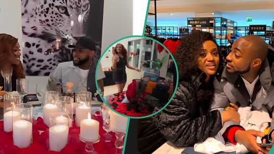 Valentine’s Day Davido and Chioma take the lead as singer spoils wife with gifts, lavish dinner date