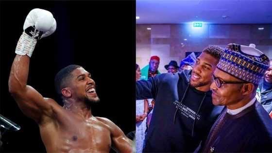 Shugaba Buhari ya taya Anthony Joshua murnar lashe wasan dambe da yayi a kan Pulev