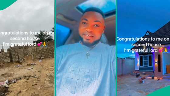 Young Nigerian man builds second house, shares video of construction process, many react