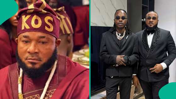 Naira Marley brings Sam Larry on stage at Lagos concert, fans react to his dance moves