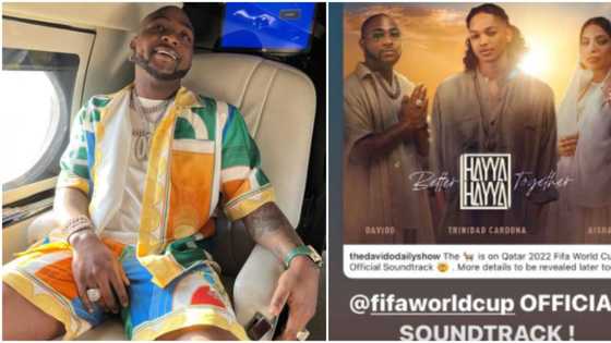 Nigeria didn't qualify but I did: Davido celebrates featuring in official soundtrack for 2022 FIFA World Cup