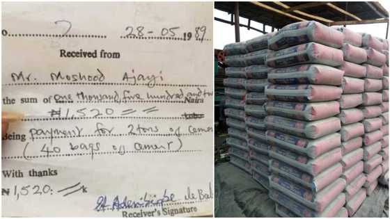 Hoton tsohon rasit da ke nuna an siya buhu 40 na siminti kan N1520 ya janyo cece-kuce