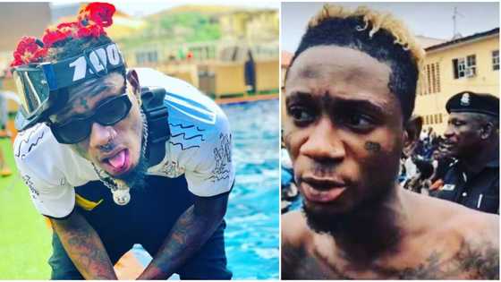 Heavily tattooed singer Suruche cries out for help from police detention, claims he was arrested for no reason