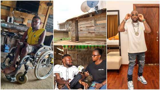 No pastor or babalawo could heal me - Physically challenged man who begged Davido for N1m speaks in video