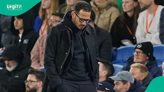 Liam Rosenior reacts after Chelsea set unwanted 114-year record with loss to Brighton