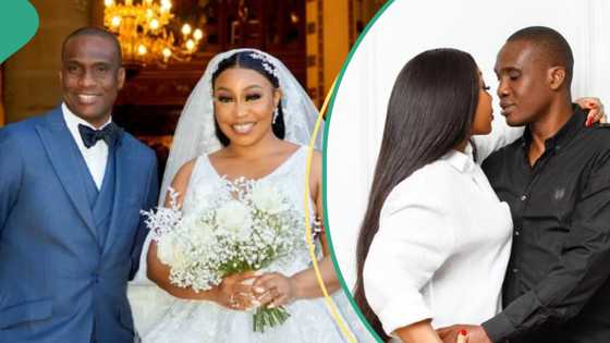 Congratulations rain as Rita Dominic and husband Fidelis Anosike celebrate 1st wedding anniversary
