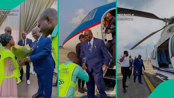 Video: Lord's Chosen church GO Muoka storms Owerri in helicopter, netizens share same observation