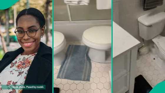 Lady cries out after entering mum-in-law's bathroom for first time, displays confusing thing she saw