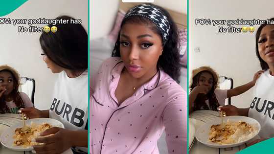 Lady shares video of her little goddaughter telling her to get married rather than have boyfriend