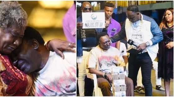 Actor Clem Ohameze cries like baby as Prophet Jeremiah Fufeyin gifts him N8m cash for his surgery