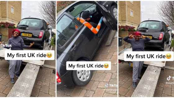 "I will never complain": Nigerian mum buys her first car 5 months after moving to UK, shows it off in video