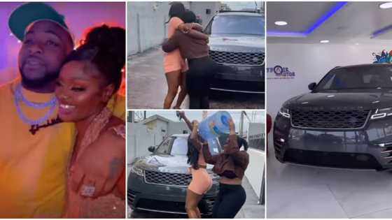 Davido did not buy Ama Reginald a Range Rover: Lady’s friend shuts down claims on social media, fans react