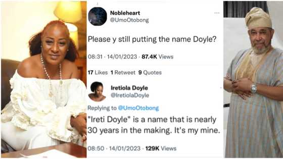 “It’s mine”: Actress Ireti Doyle explains still using ex-husband’s last name, causes stir on social media