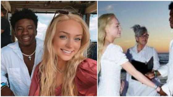 18-year-old Oyinbo lady marries 20-year-old man after two weeks of dating, her parents weren't aware