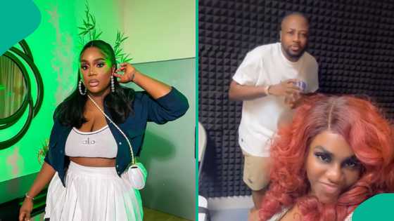 Nons Miraj meets Tunde Ednut, he impresses her with dance steps, fans react: "You're his spec”