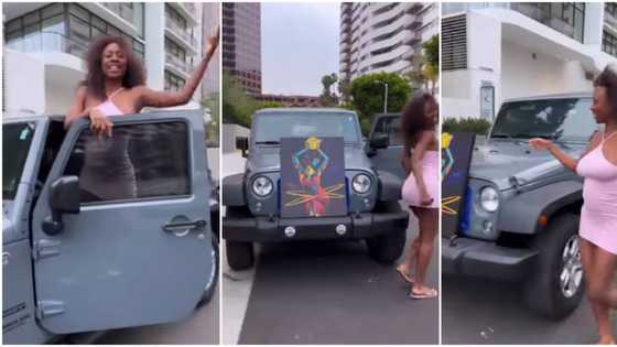 Small girl, big God: Dancer Korra Obidi buys new car, congratulations pour in as she flaunts fancy SUV online