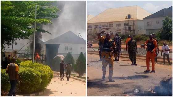Tension as Okada riders set houses on fire over death of 2 colleagues in Abuja
