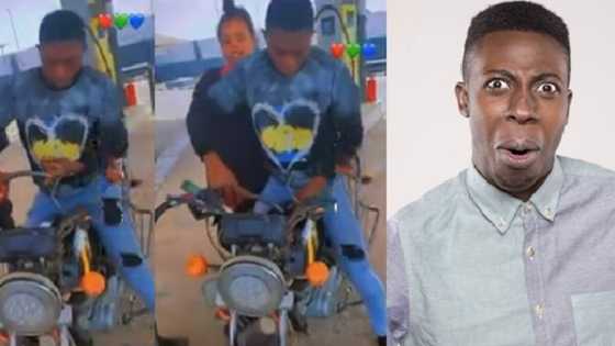 Na poverty abi na wetin? Drama as man collects nozzle from fuel seller, uses finger to mop last drops of PMS