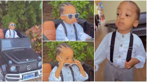 Regina Daniels and fans gush over actress’ son as he wows them with new nodding dance move in viral video