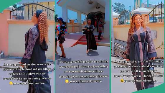 Man toasts married Nigerian woman after church service in presence of her husband