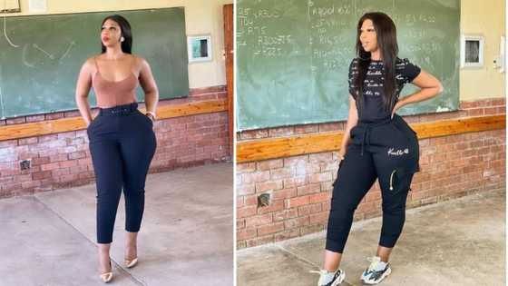 Massive reactions as social media users spot math mistake in photo of a stunning female teacher