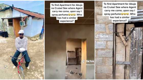 "Upon say I spray perfume": Nigerian man laments, shares video of 'funny' house an agent took him to in Abuja