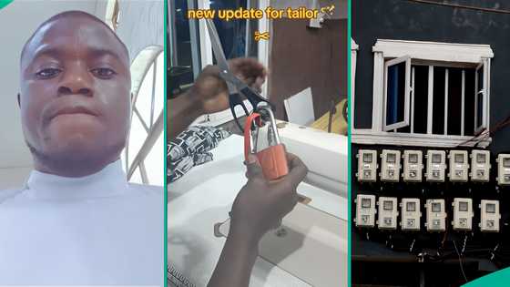 Prepaid meter: Tailor shares how he locks his sewing machine to save electricity, prevent misuse