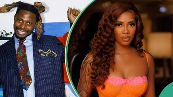 "He is shy": Drama as Asake takes to his heels after congratulating Tiwa Savage over US show, video trends