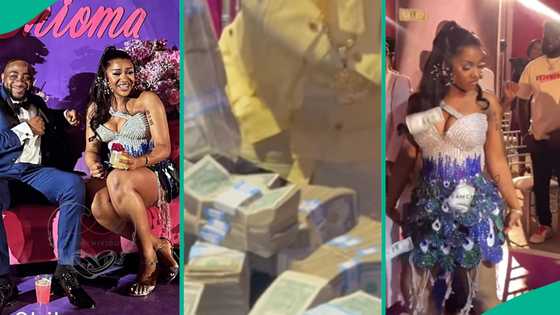 "Hope EFCC won't arrest you?" $100K bills to be lavished on Davido's Chioma on her b'day on display